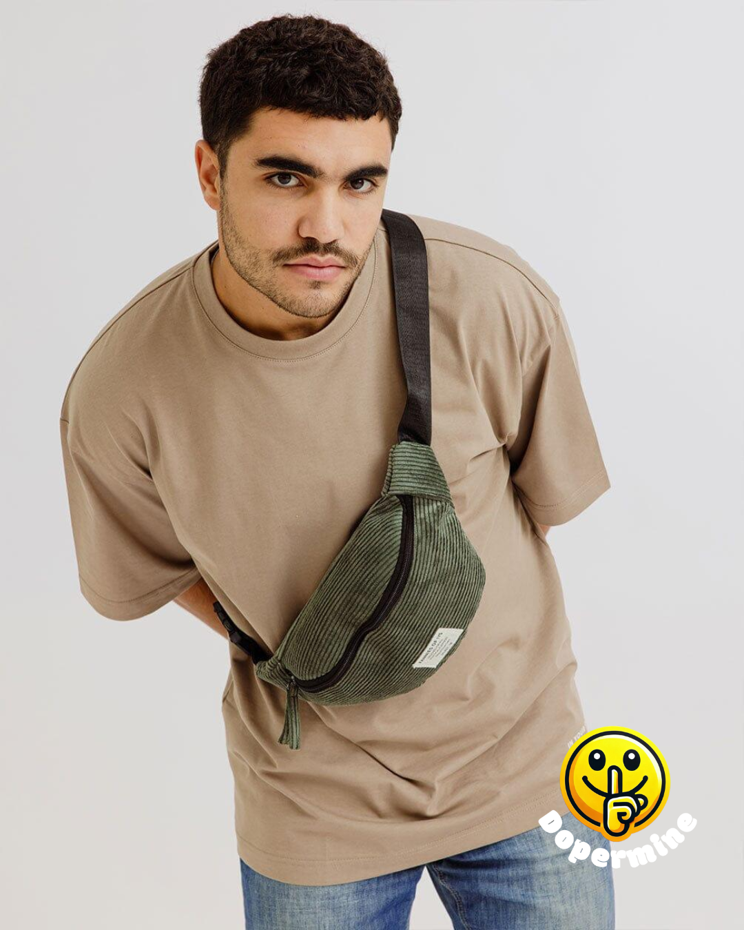Olive Grey Fanny Pack - Dopermine