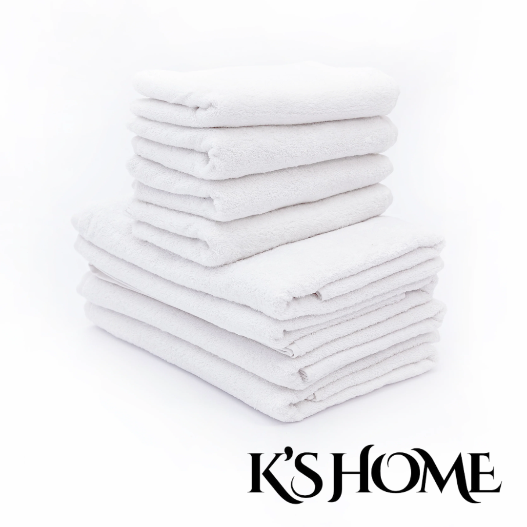Family Set (4 Face Towels + 4 Bath Towels) - K’s Home