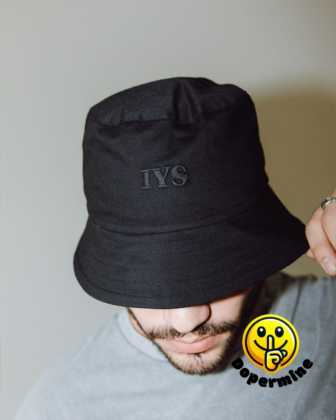 Black Bucket Hat - Dopermine