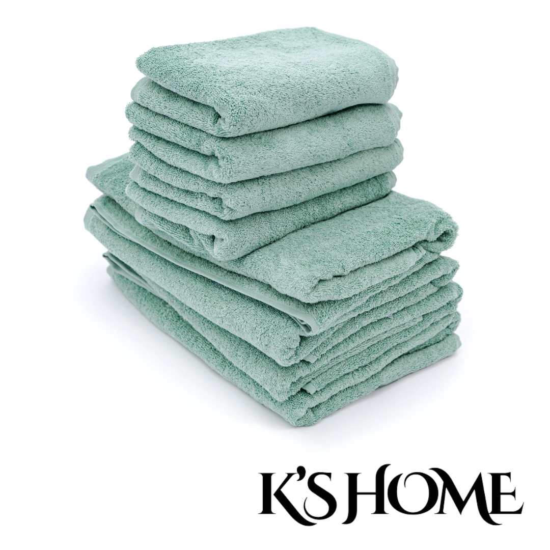 Family Set (4 Face Towels + 4 Bath Towels) - K’s Home