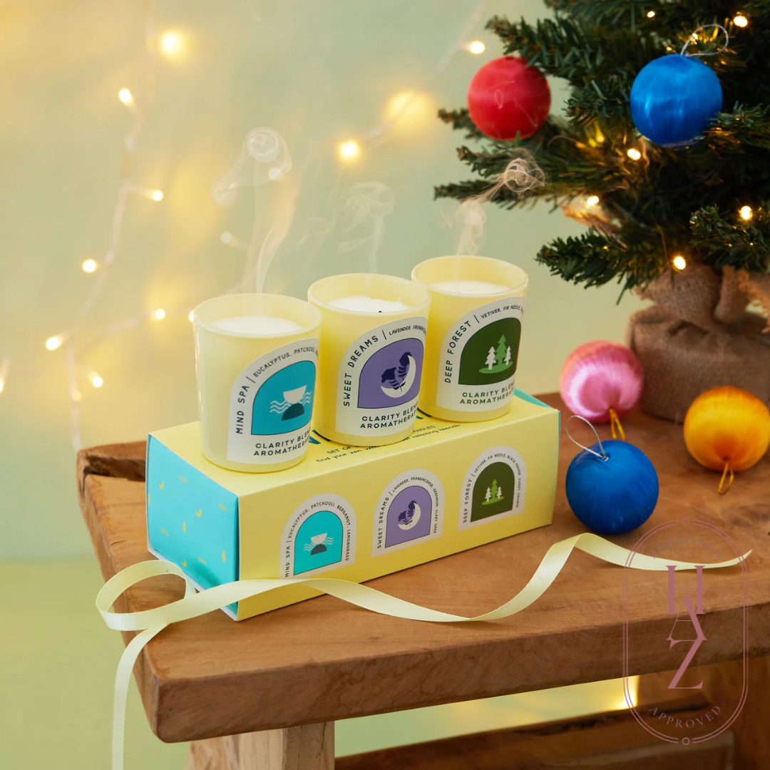 Set of 3 aromatherapy candles - HAZ approved