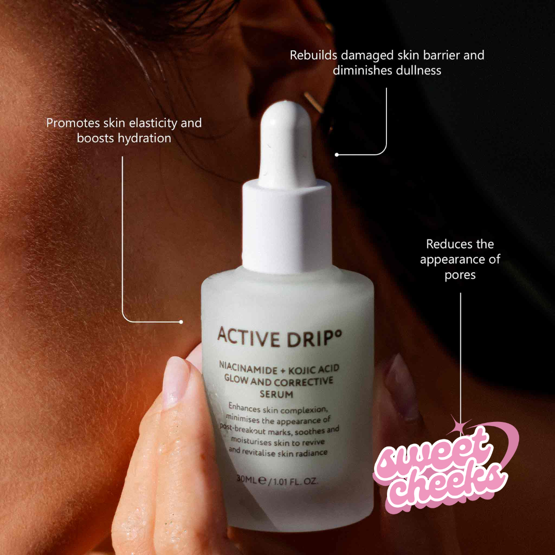 NIACINAMIDE + KOJIC ACID GLOW AND CORRECTIVE SERUM - Sweet Cheeks