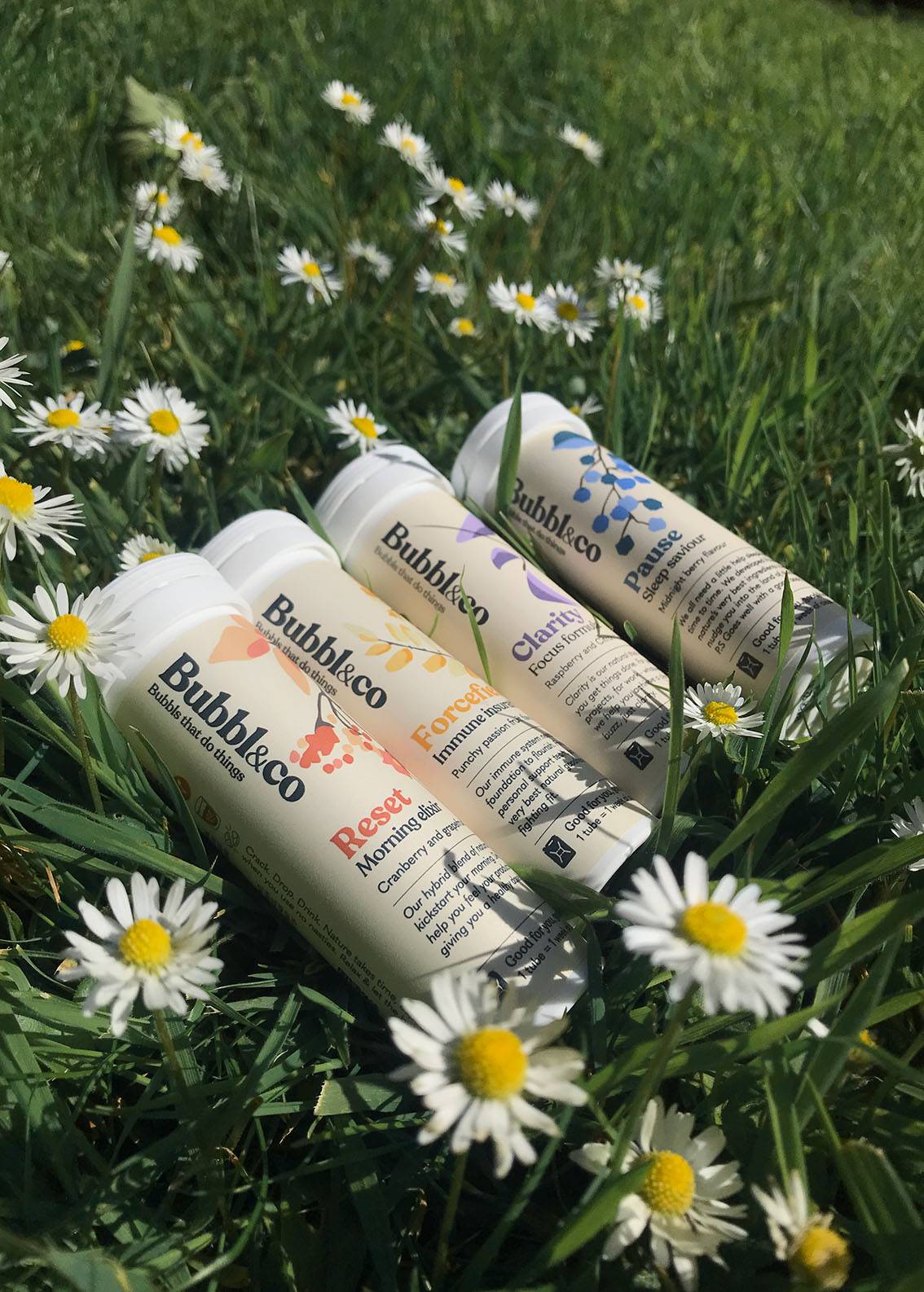 Bubbl & Co All rounder| Reset | Pause | Forcefield | Clarity (40 Drinks) + Free Bottle - The Angel Method