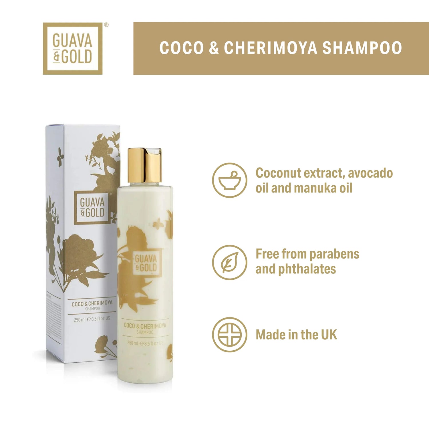 Coco & Cherimoya Shampoo - 250ml - TrueSkinity