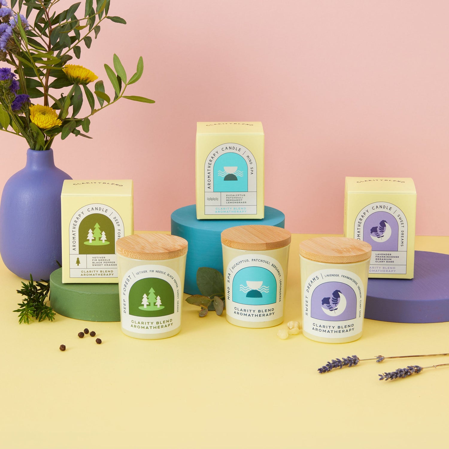 Sweet Dreams aromatherapy candle (90g) - enara Wellness