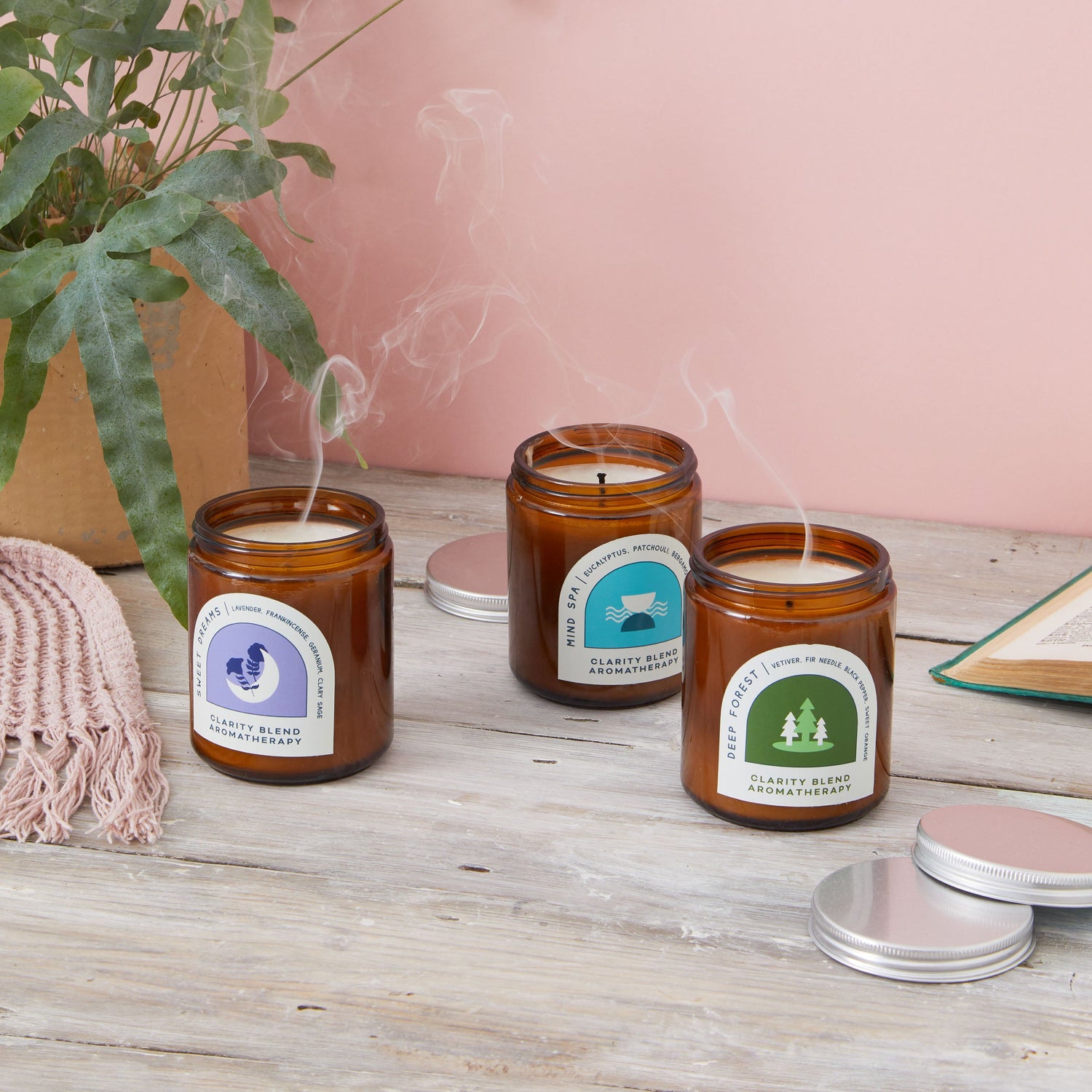 Deep Forest aromatherapy candle (200g) - enara Wellness