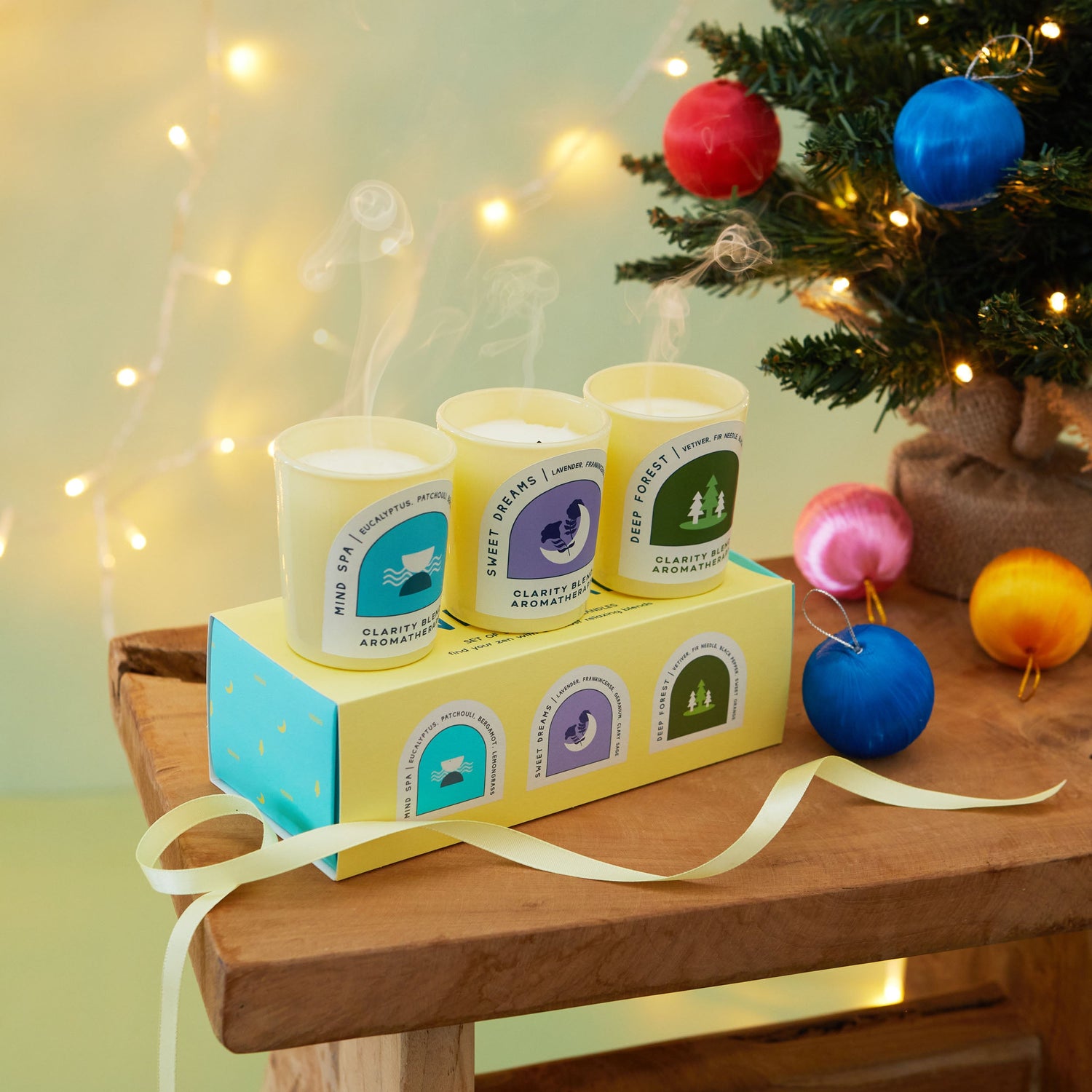Set of 3 aromatherapy candles - enara Wellness