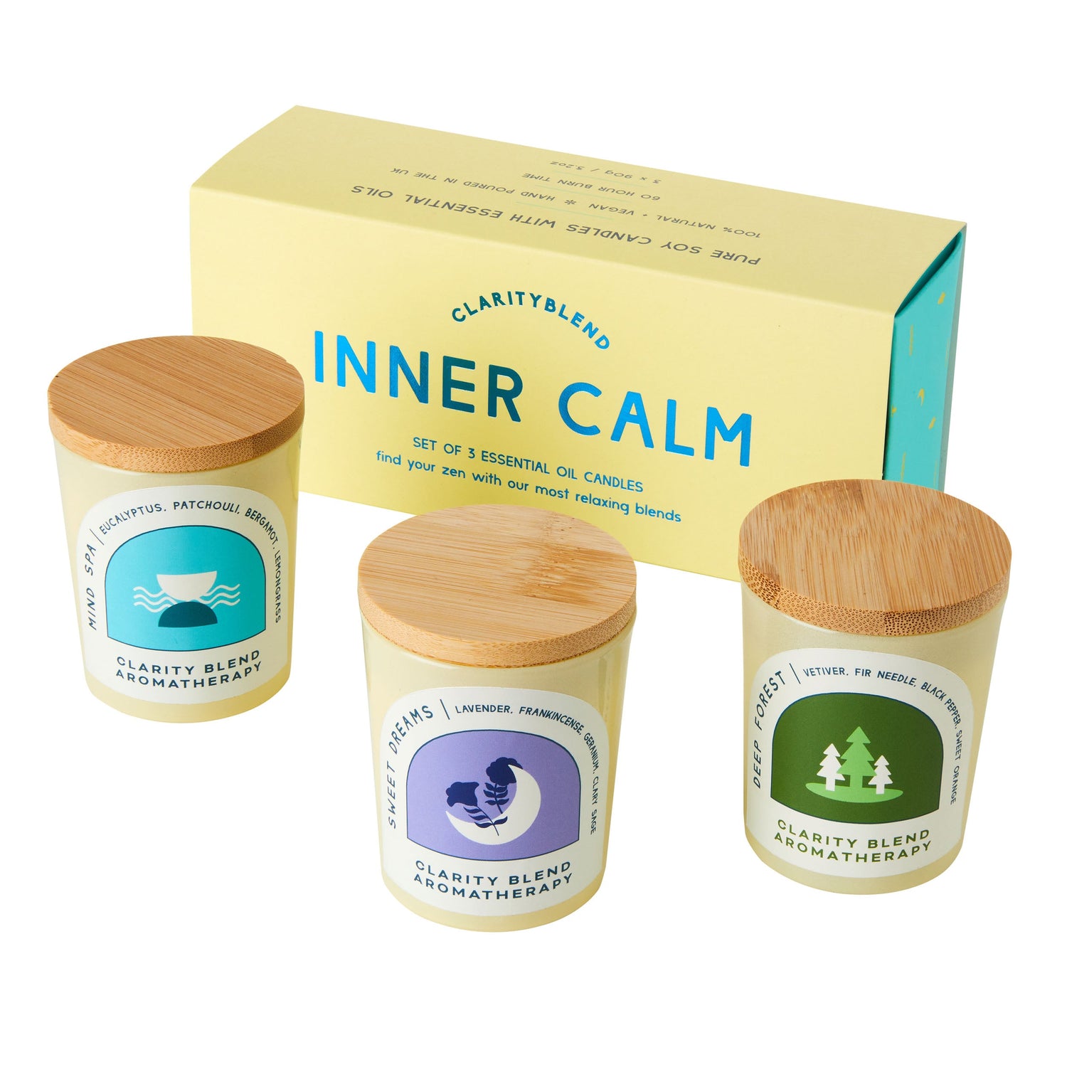 Set of 3 aromatherapy candles - enara Wellness