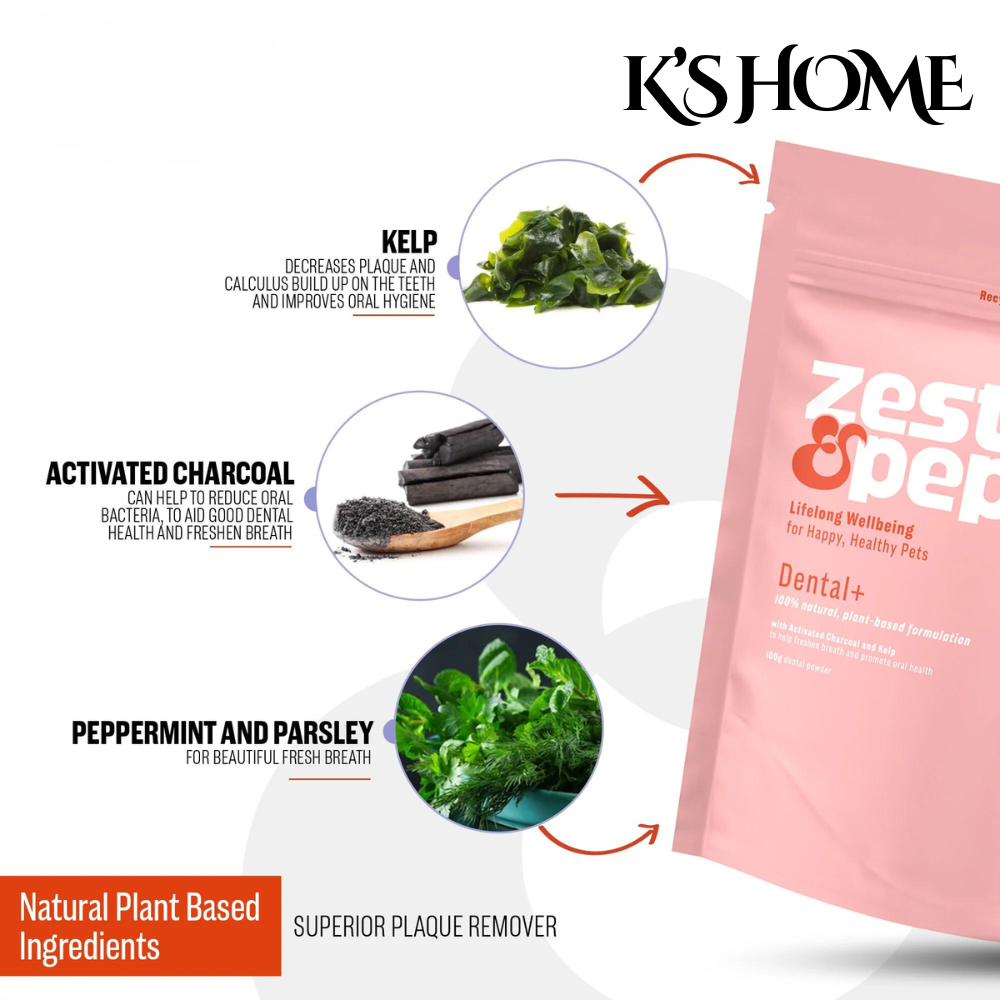 Dental+ Powder For Cats & Dogs - K’s Home