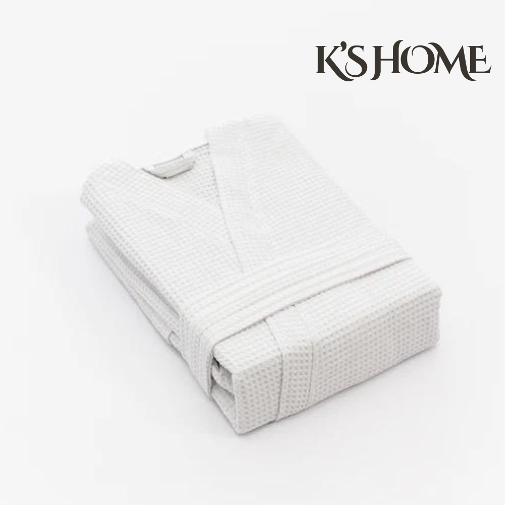 Unisex Waffle Bathrobe 100% Cotton - K’s Home