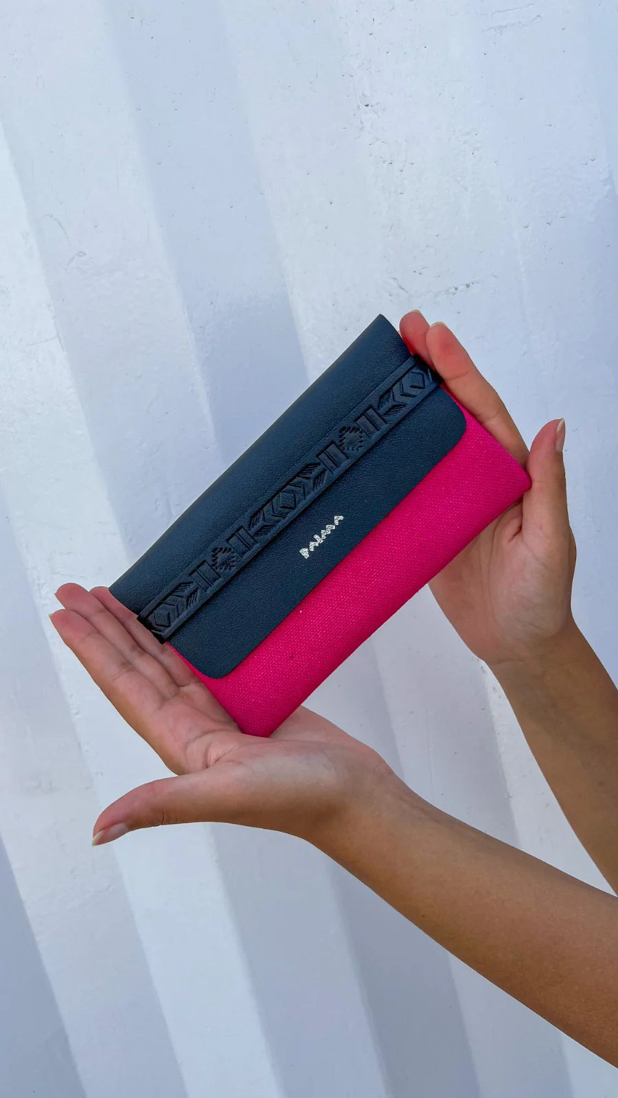 Aztec Purse In Fuschia - Elsey & Essie