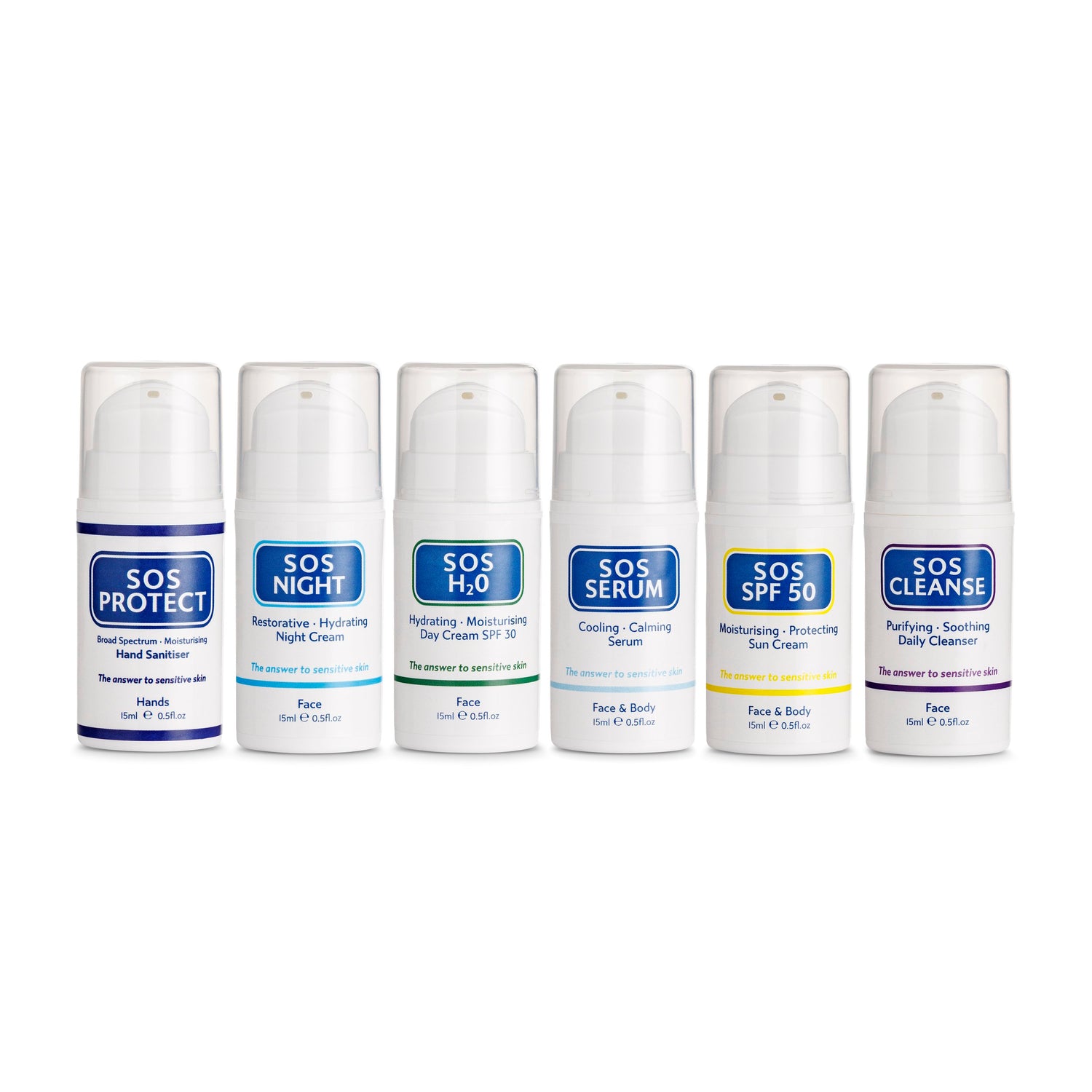 SOS essentials travel skincare collection + Travel Pouch - Natalie O