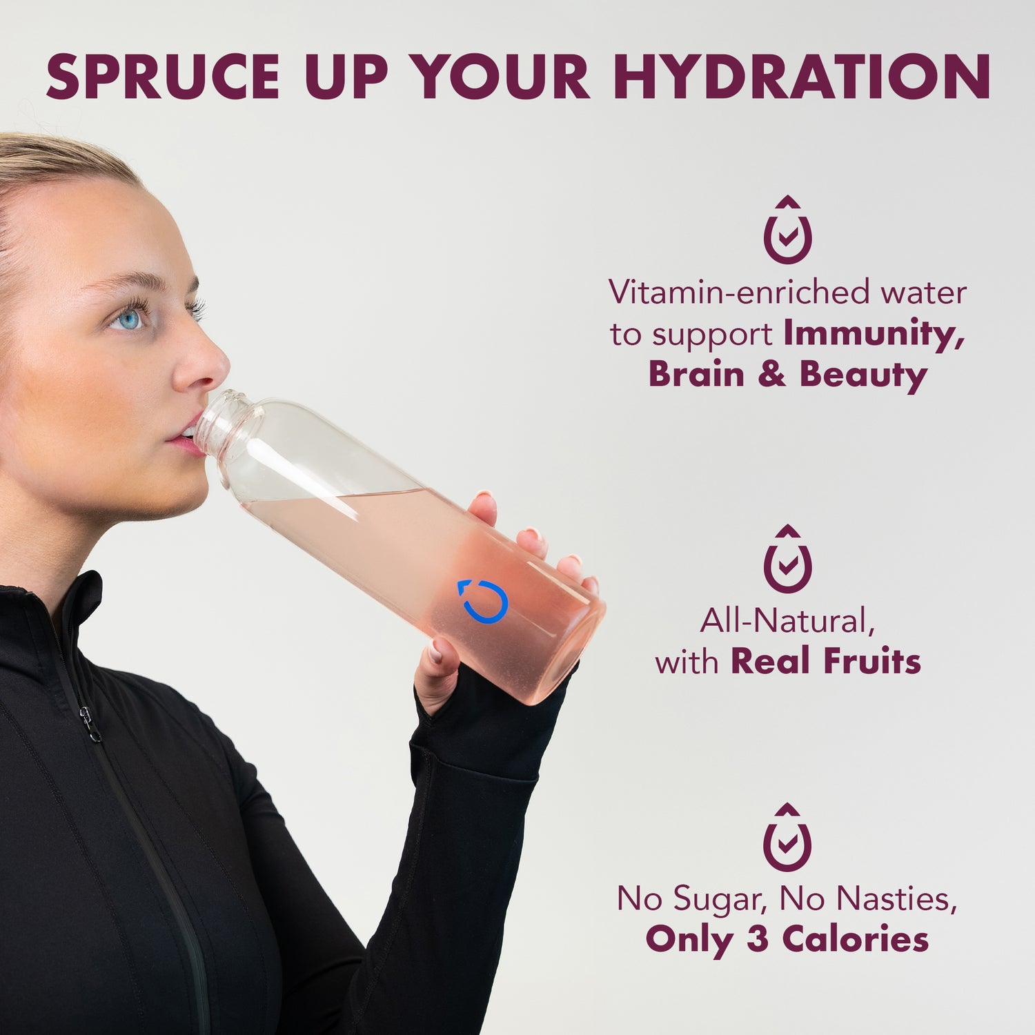 Spruce water enhancer - 12 servings - Natural Sugar Free with 8 Essential Vitamins and minerals - Available in 4 Flavors - enara wellness