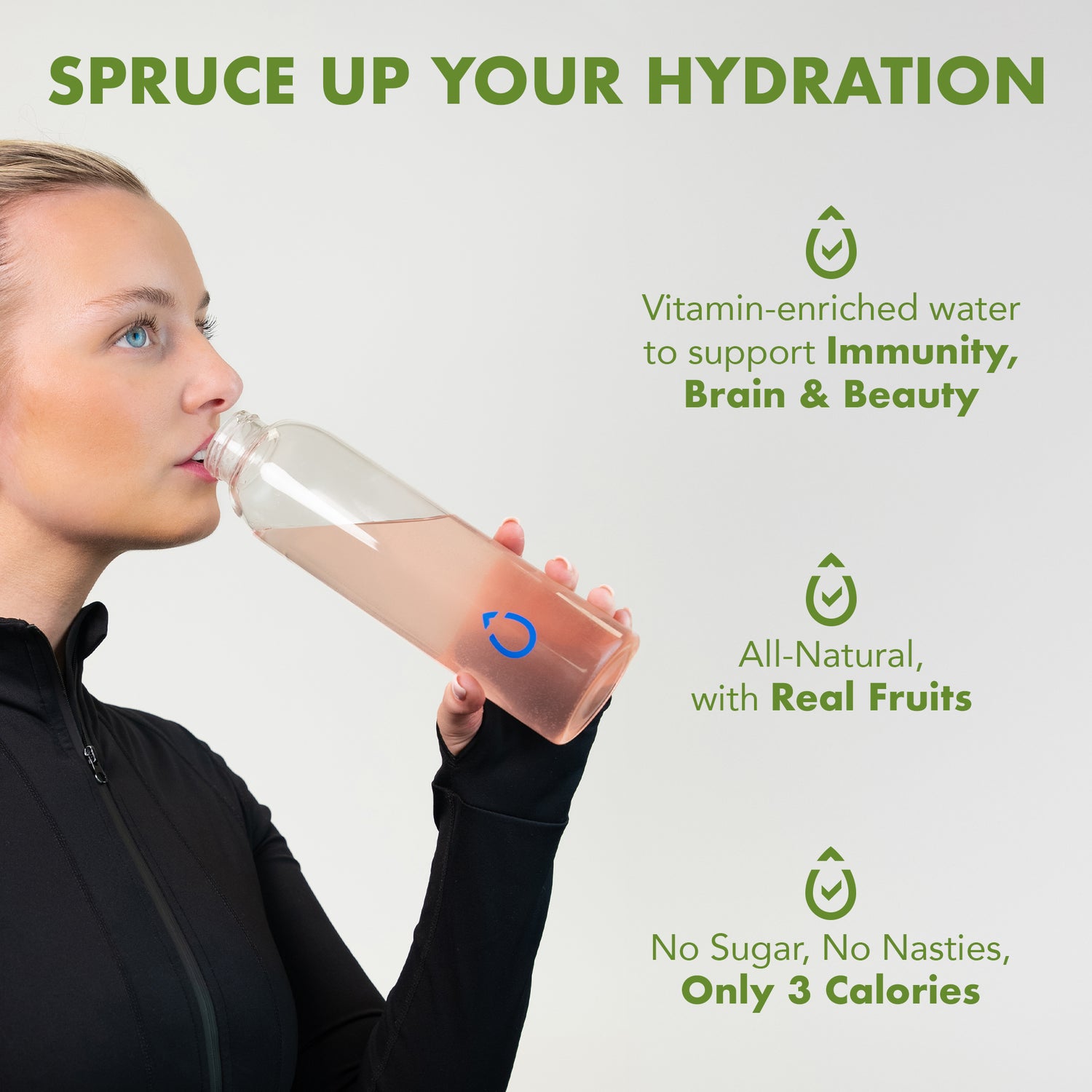 Spruce water enhancer - 12 servings - Natural Sugar Free with 8 Essential Vitamins and minerals - Available in 4 Flavors - enara wellness