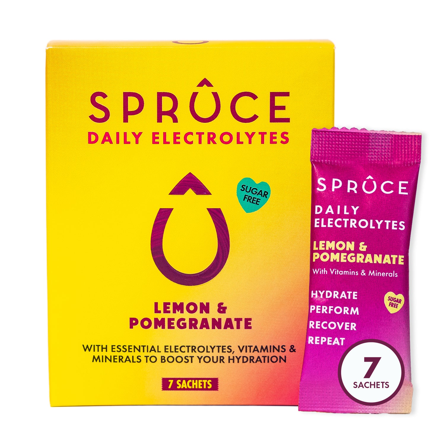 Spruce Daily Electrolyte Lemon & Pomegranate - Candice Grace