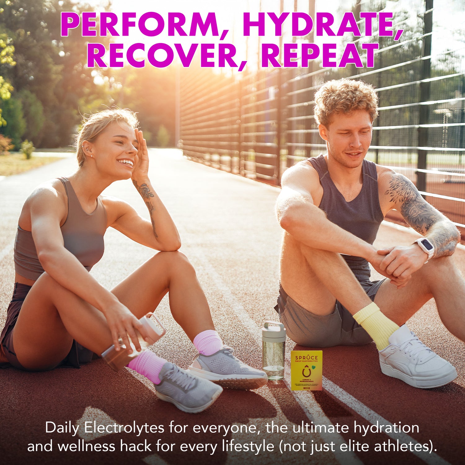 Spruce Daily Electrolyte Lemon & Pomegranate - Candice Grace