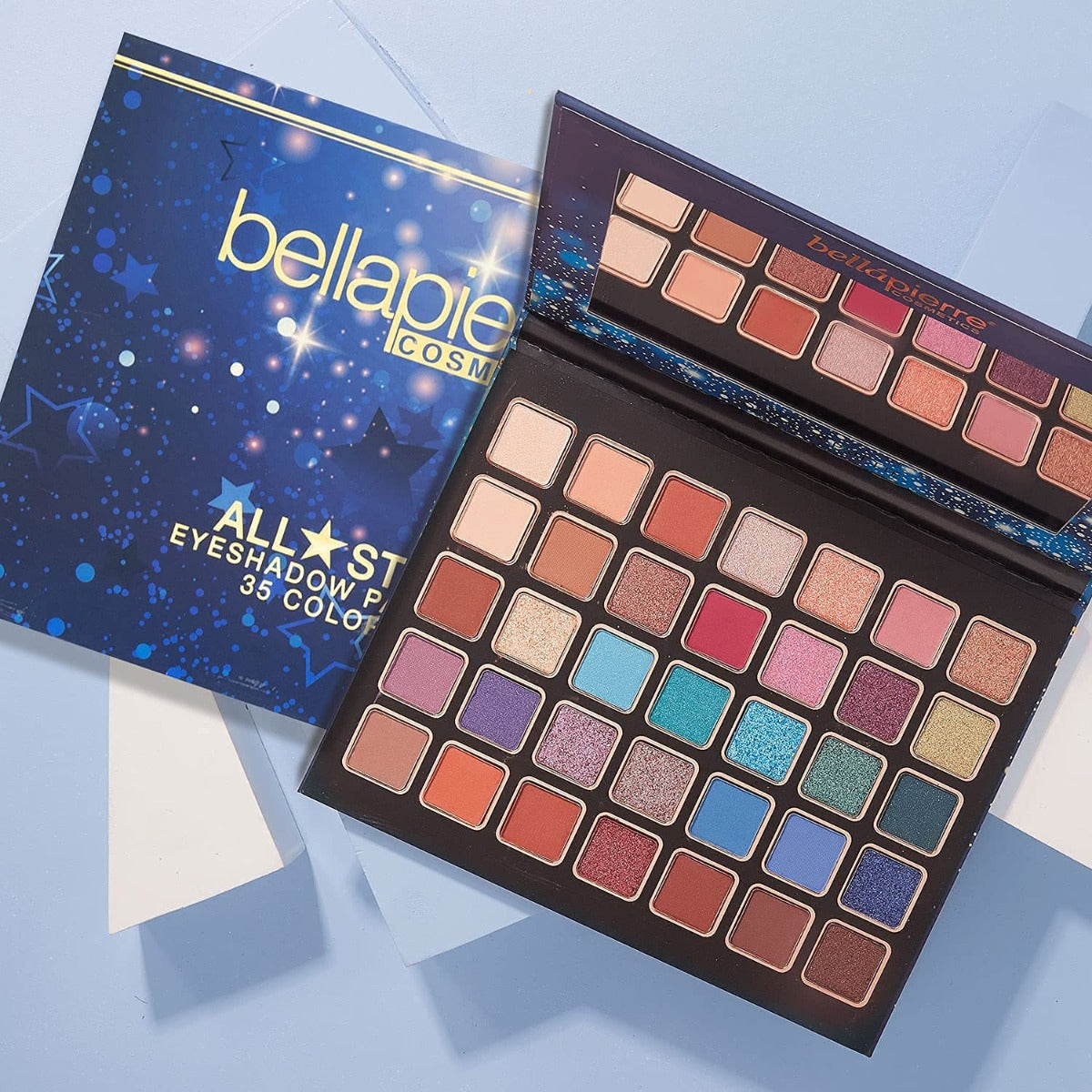 bellapierre 35 Color Eyeshadow Palette. Mineral-Based & Light-Weight Formula. Non-Toxic & Paraben Free. TrueSkinity