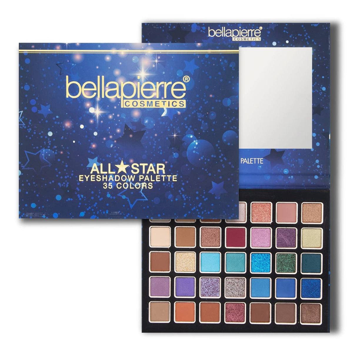 bellapierre 35 Color Eyeshadow Palette. Mineral-Based & Light-Weight Formula. Non-Toxic & Paraben Free. TrueSkinity