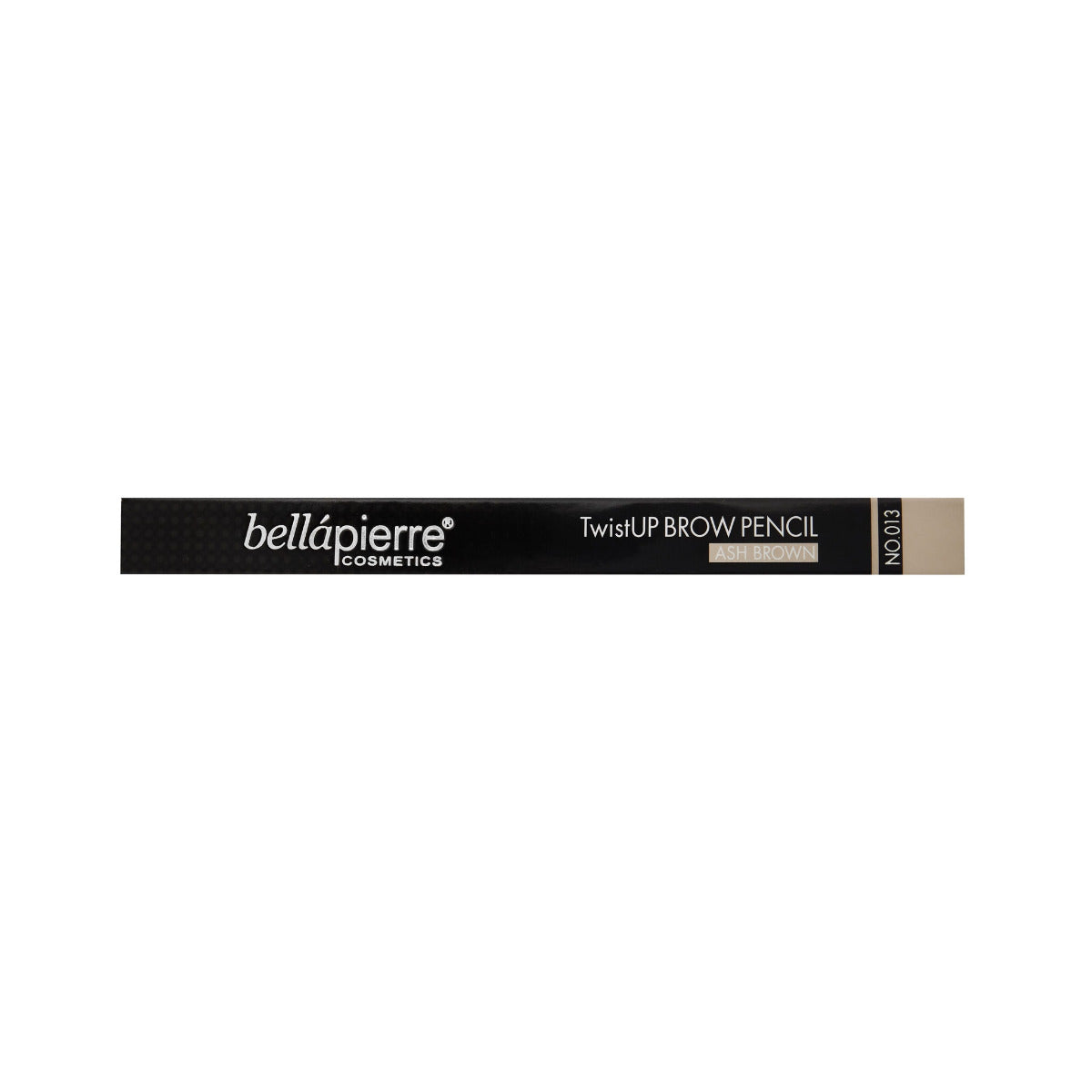 bellapierre TwistUP Brow Pencil. Ultra-slim, retractable brow pencil with a spoolie for grooming brows beforehand and blending afterwards. TrueSkinity