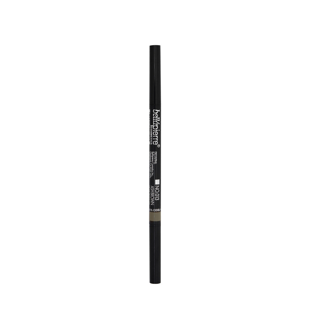 bellapierre TwistUP Brow Pencil. Ultra-slim, retractable brow pencil with a spoolie for grooming brows beforehand and blending afterwards. TrueSkinity
