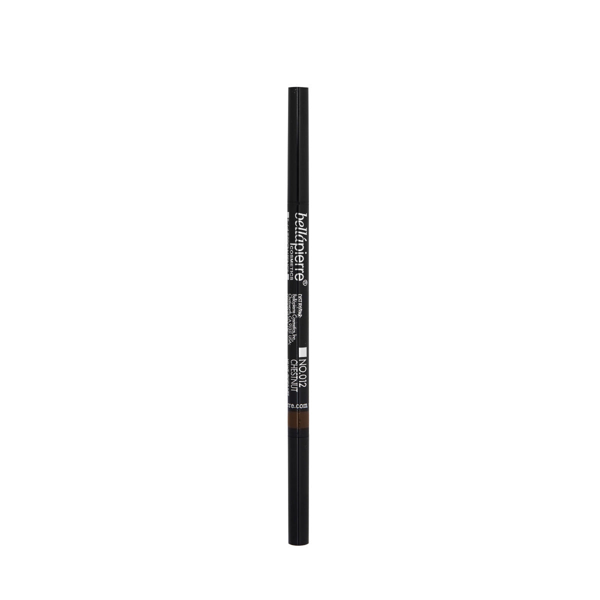 bellapierre TwistUP Brow Pencil. Ultra-slim, retractable brow pencil with a spoolie for grooming brows beforehand and blending afterwards. TrueSkinity