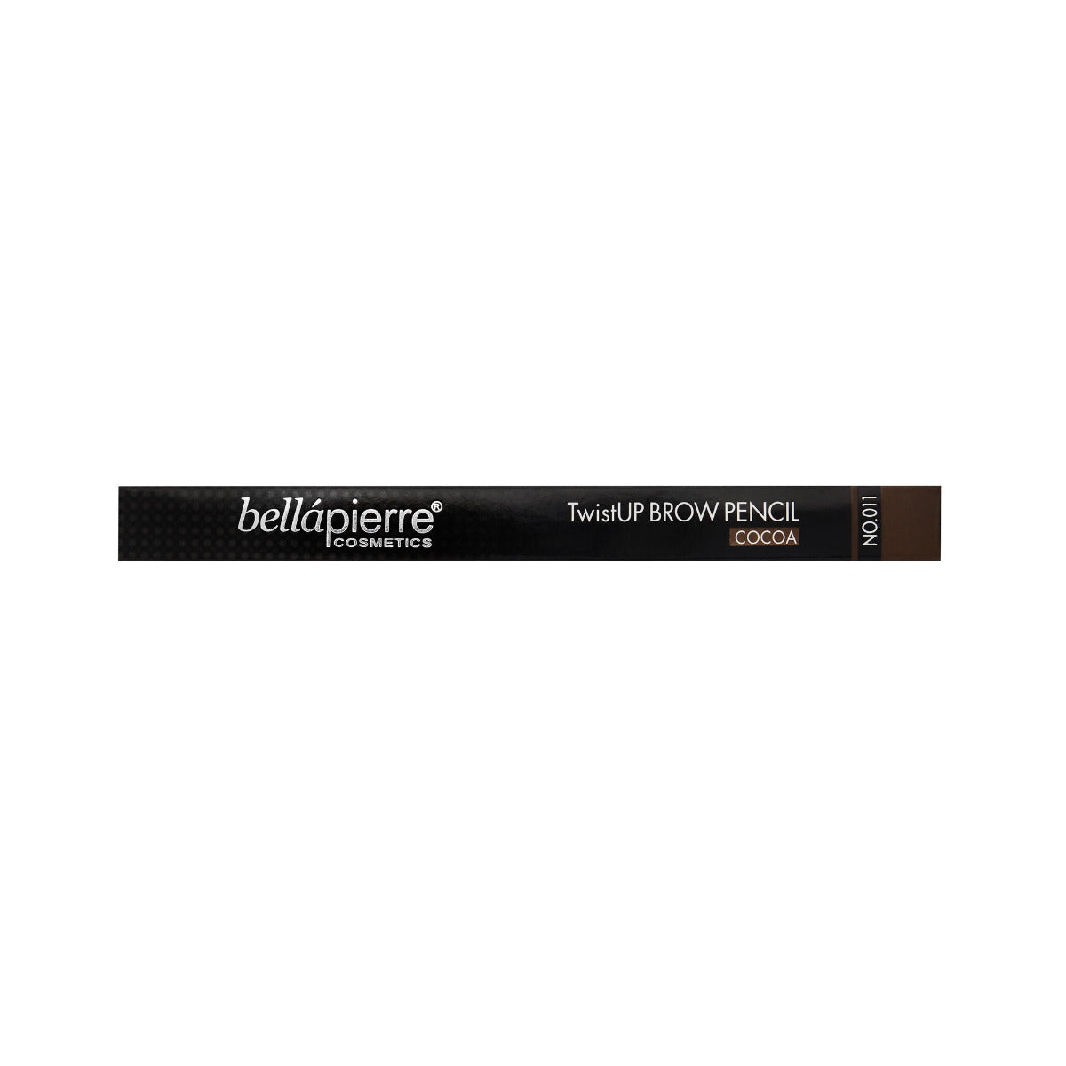 bellapierre TwistUP Brow Pencil. Ultra-slim, retractable brow pencil with a spoolie for grooming brows beforehand and blending afterwards. TrueSkinity