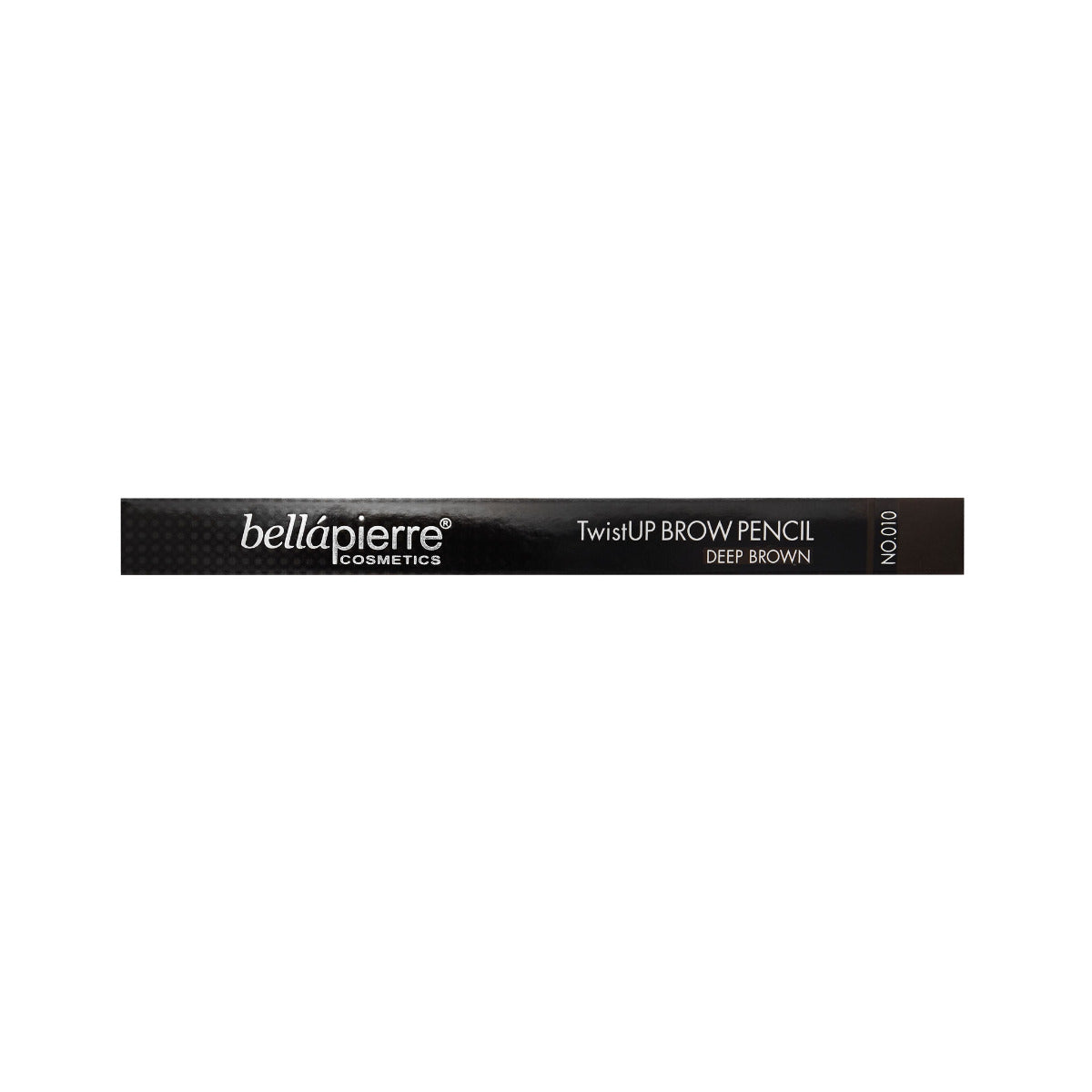bellapierre TwistUP Brow Pencil. Ultra-slim, retractable brow pencil with a spoolie for grooming brows beforehand and blending afterwards. TrueSkinity