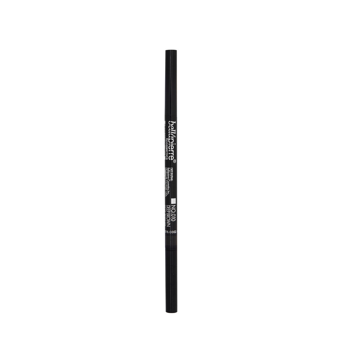 bellapierre TwistUP Brow Pencil. Ultra-slim, retractable brow pencil with a spoolie for grooming brows beforehand and blending afterwards. TrueSkinity