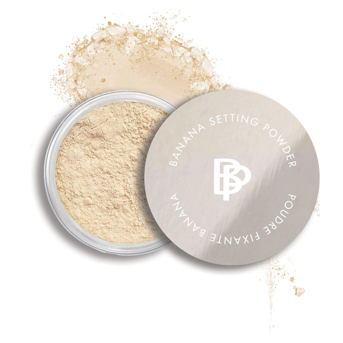 bellapierre Banana Setting Powder. A color-correcting setting powder that has a yellow hue to counteract any redness or discoloration. Ideal for setting under eye makeup, spot correcting, or even used as a base eyeshadow. TrueSkinity