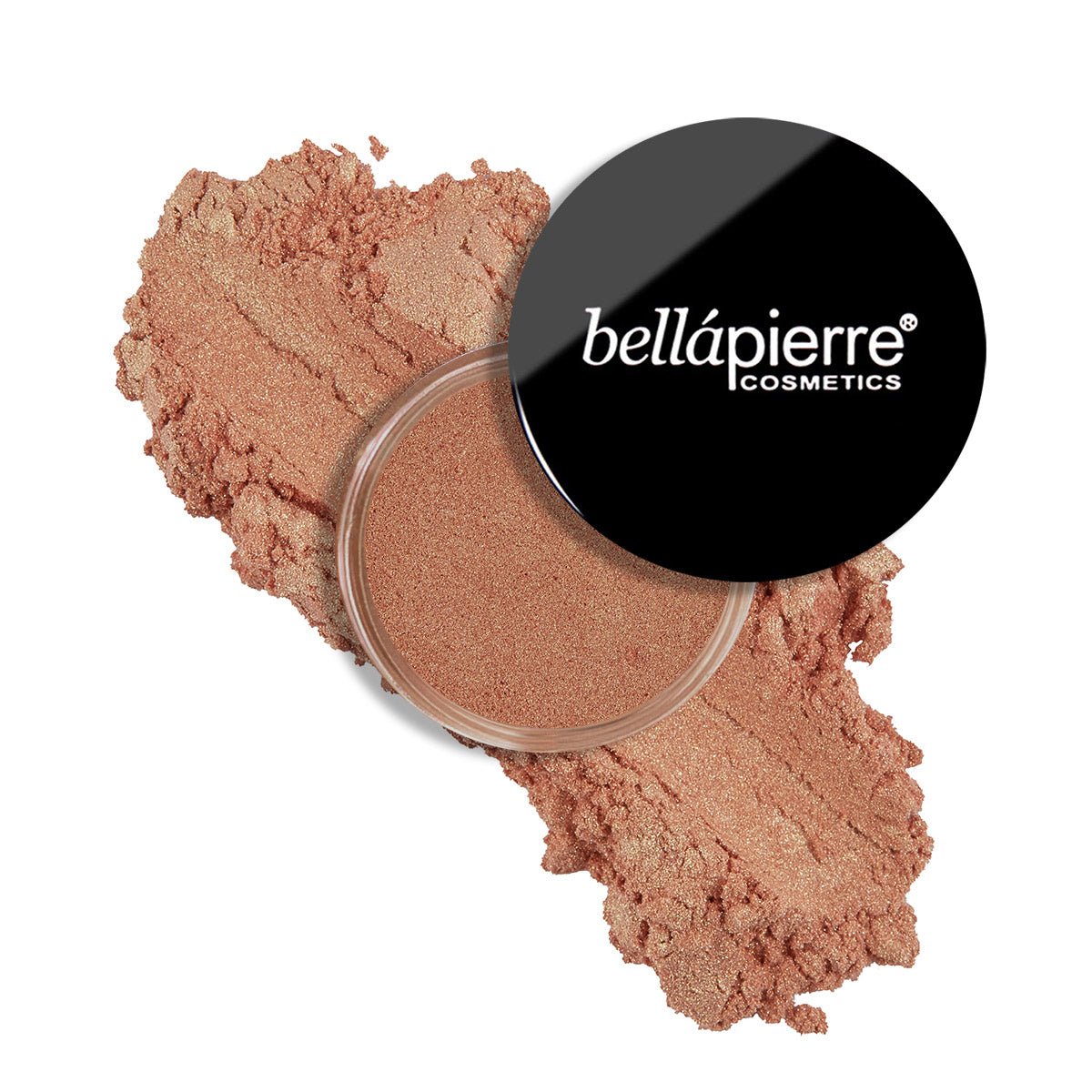 bellapierre Shimmer Powder. Made with Pure Mica Powder. Multi-application: Eye Shadow, Cream Eye Shadow, Blush, Eye Liner, Lip Color, Nail Polish, Tinted Mascara, Bronzer. TrueSkinity