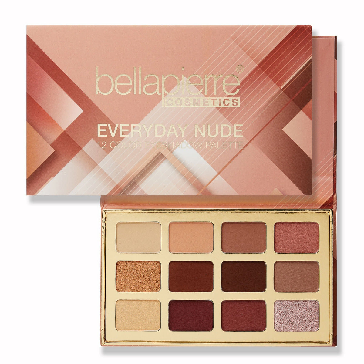 bellapierre 12 Color Eyeshadow Palette. Light-Weight Formula. Non-Toxic & Paraben Free. TrueSkinity