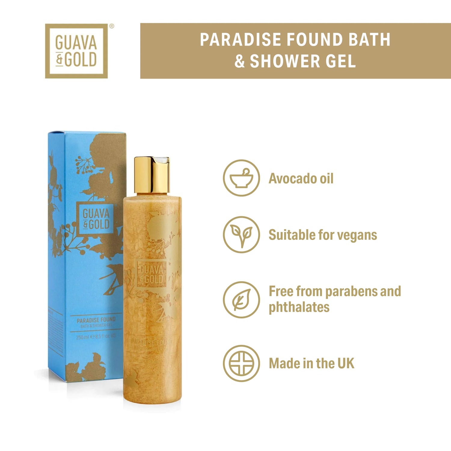Paradise Found Bath & Shower Gel - OlyaStudio