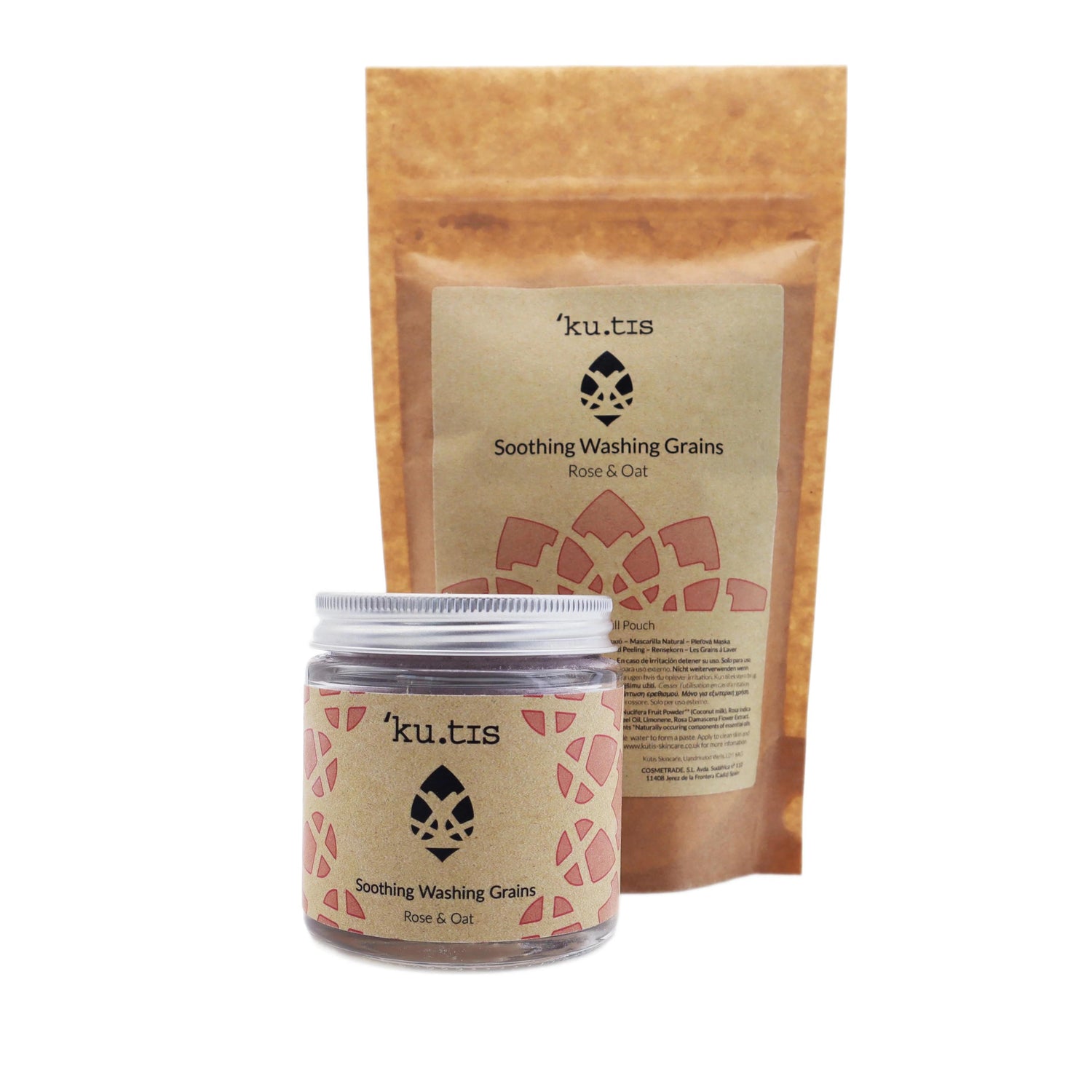 Sweet Cheeks - Soothing Washing Grains - Facial Cleanser with Rose, Oat and Kaolin - Flower, Cleansing