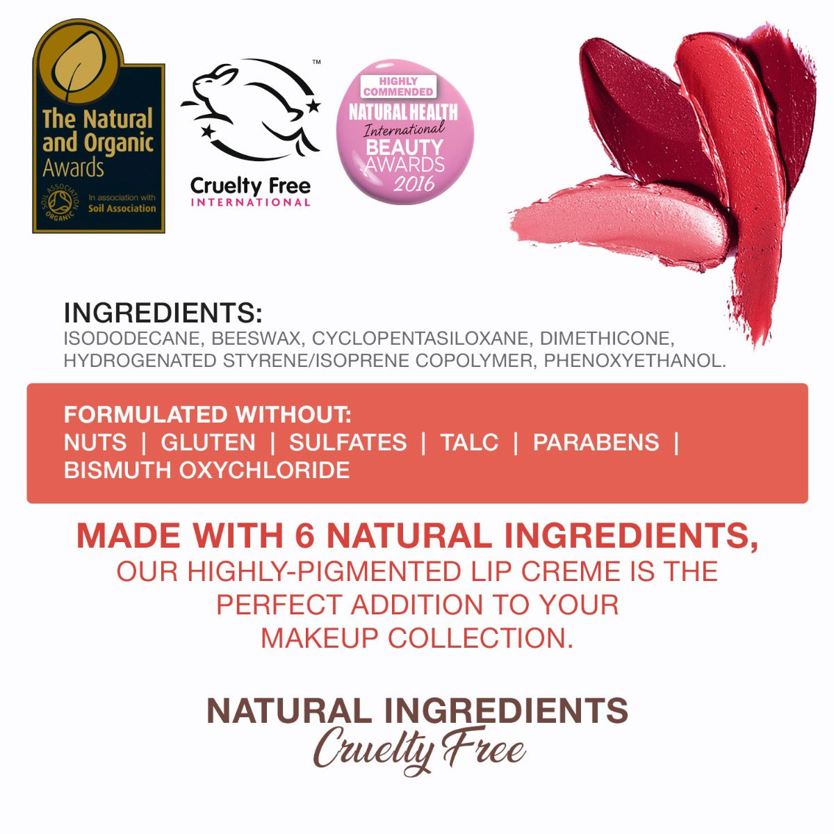 bellapierre Kiss Proof Lip Crème. Full Coverage and Long-Lasting Liquid Lipstick. Non-Toxic and Paraben Free. TrueSkinity