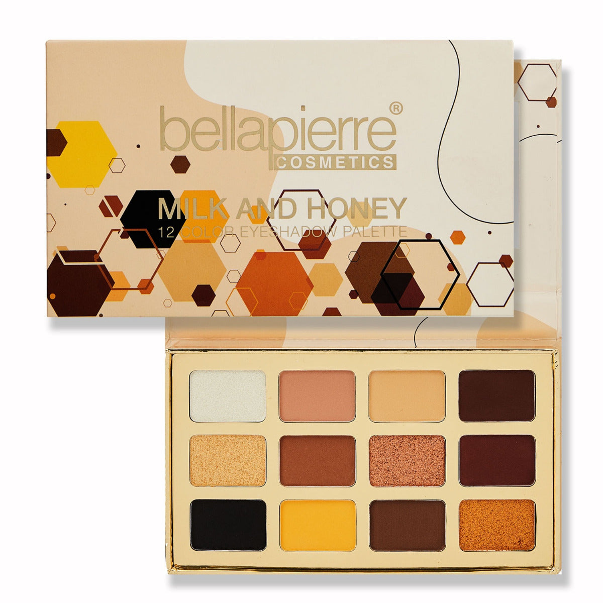 bellapierre 12 Color Eyeshadow Palette. Light-Weight Formula. Non-Toxic & Paraben Free. TrueSkinity