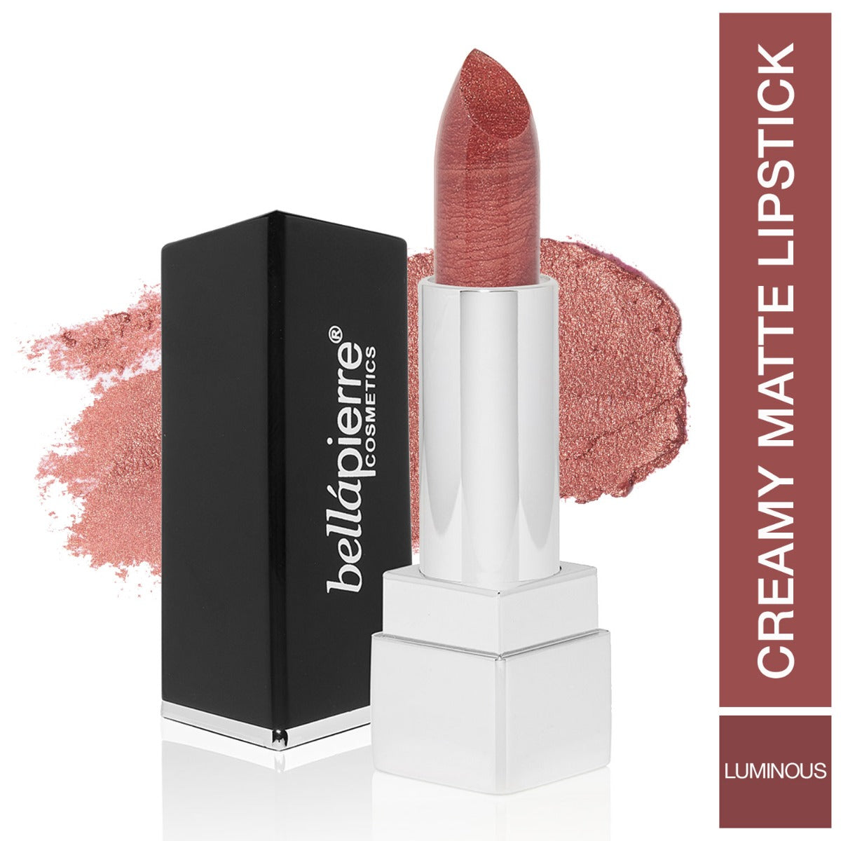 bellapierre Mineral Lipstick. All natural with mineral pigments, iron oxides and Vitamin C & Vitamin E for luscious, flawless lips.