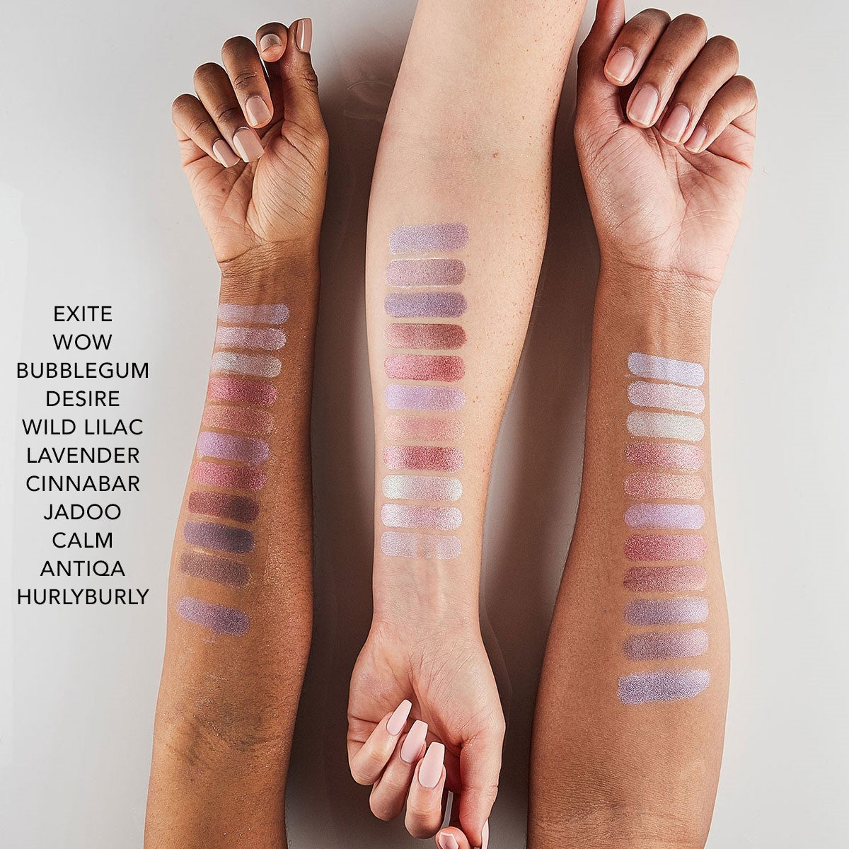 bellapierre Shimmer Powder. Made with Pure Mica Powder. Multi-application: Eye Shadow, Cream Eye Shadow, Blush, Eye Liner, Lip Color, Nail Polish, Tinted Mascara, Bronzer. TrueSkinity