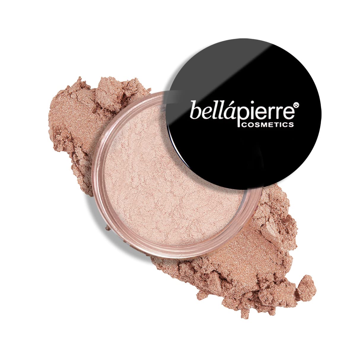 bellapierre Shimmer Powder. Made with Pure Mica Powder. Multi-application: Eye Shadow, Cream Eye Shadow, Blush, Eye Liner, Lip Color, Nail Polish, Tinted Mascara, Bronzer. TrueSkinity